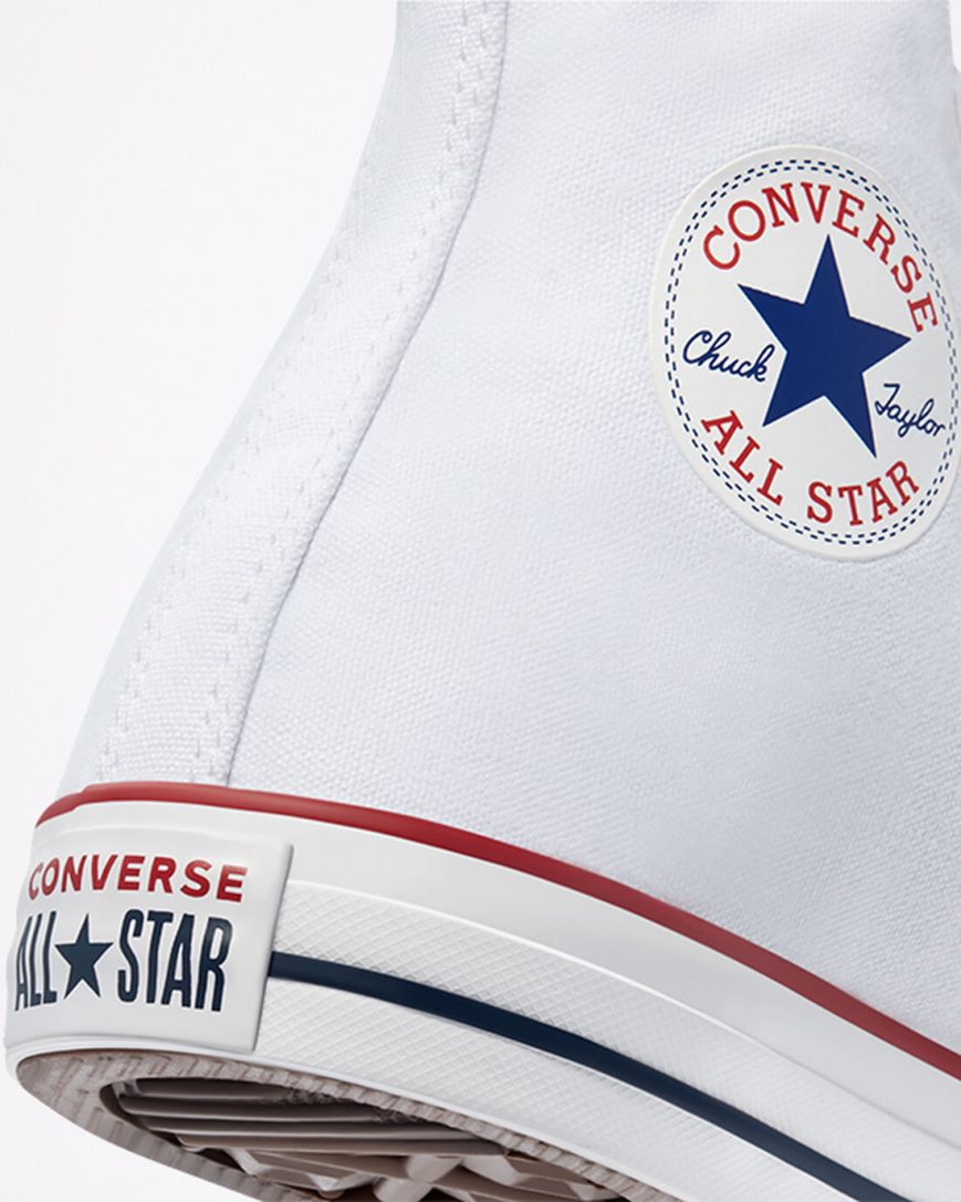 Tenis Converse Chuck Taylor All Star Classicos Cano Alto Masculino Branco | PT L090875